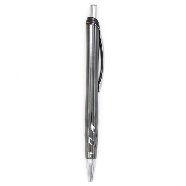 Wholesale Black/ white press metal ballpoint pen Supplier
